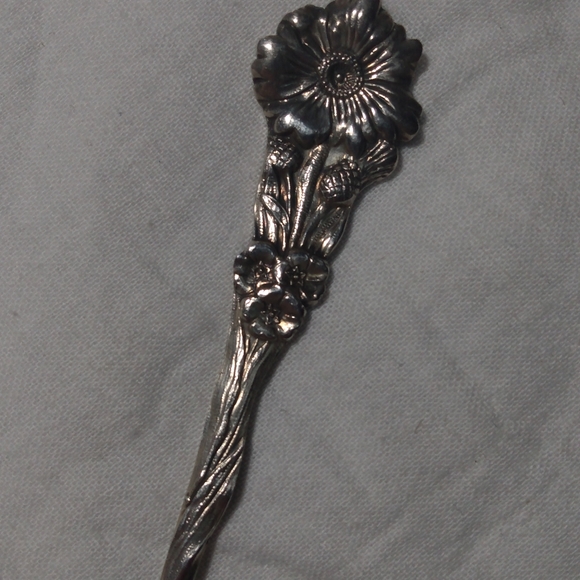 REED & BARTON STERLING SILVER OLIVE FORK HARLEQUIN - Picture 6 of 9